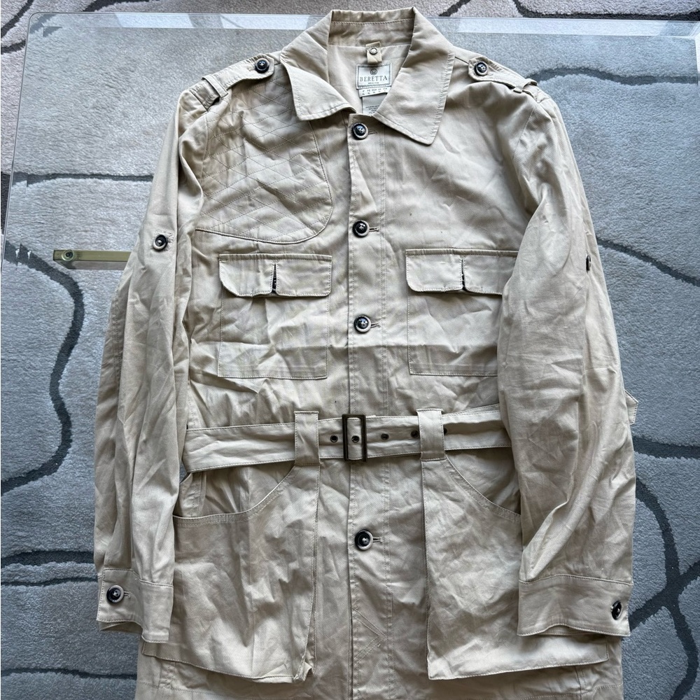 Men's Beige Hunting Jacket